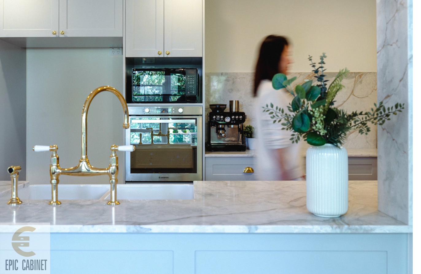 Forest Hill kitchen — shaker cabinet detail